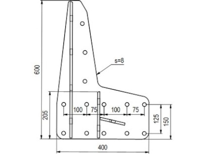 Uchycení ochranného čela přívěs/návěs